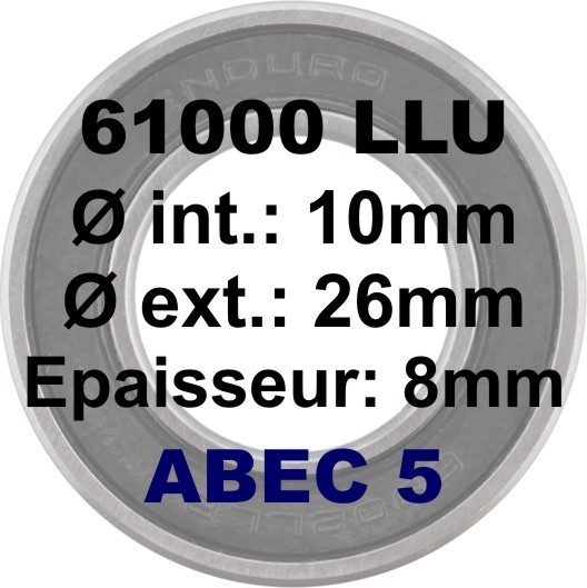 bcprisme/27267_roulement_protege_10x26x8_61000_llu_abec5