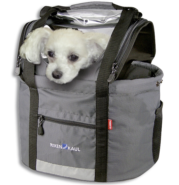 bcprisme/29933_panier_avant_klickfix_doggy_bag_gris-noir